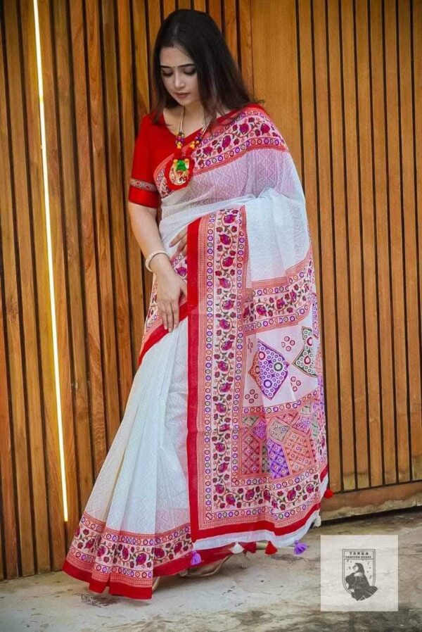 Soft Half Silk Saree - Image 3