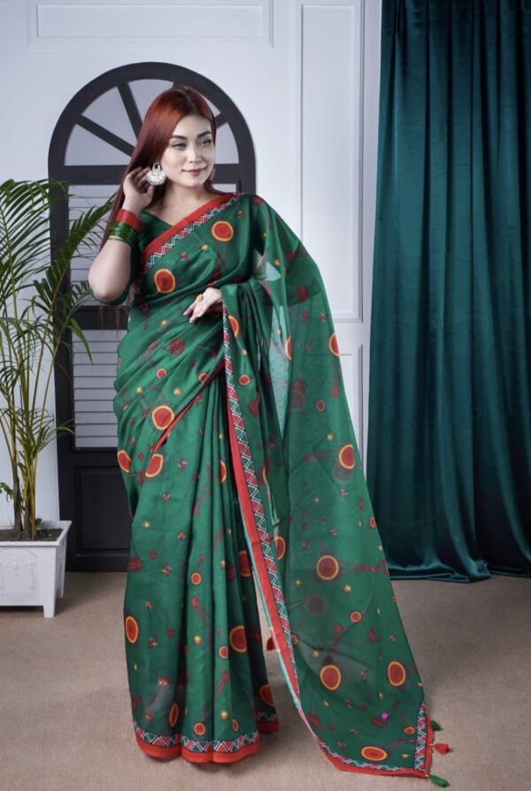 Soft Silk Saree - Digital Print