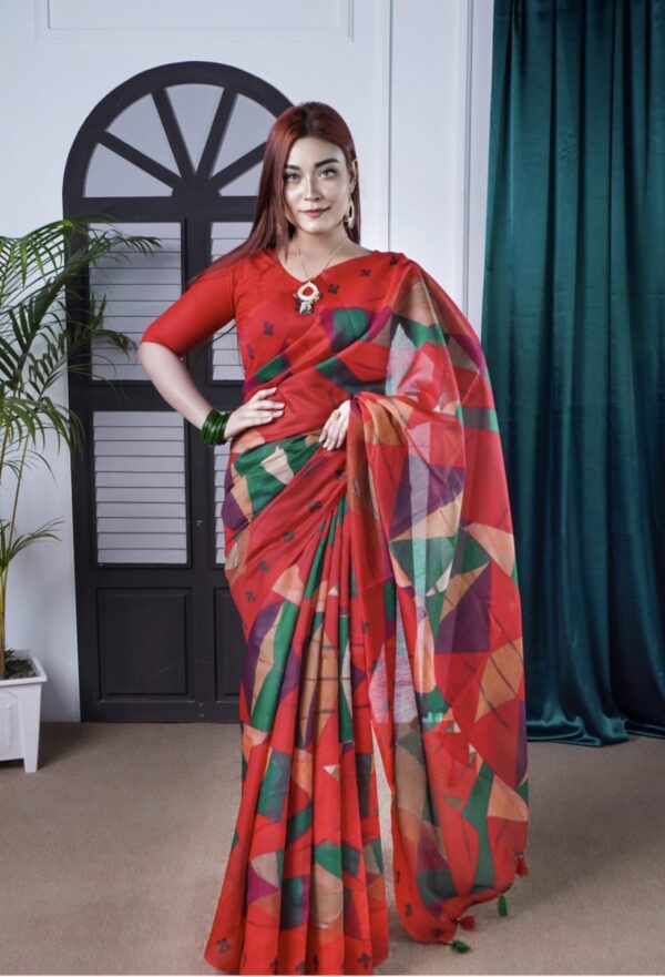 Soft Silk Saree - Digital Print