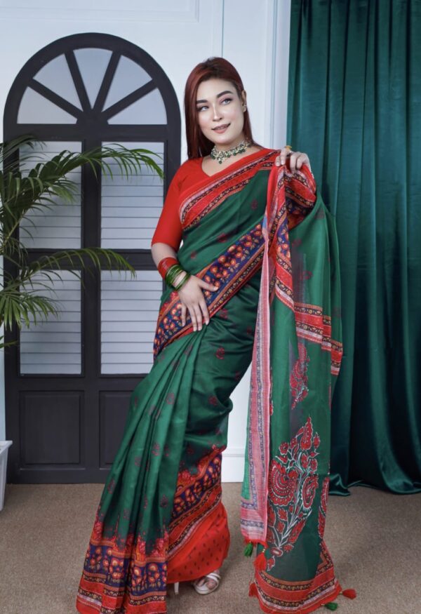 Soft Silk Saree - Digital Print