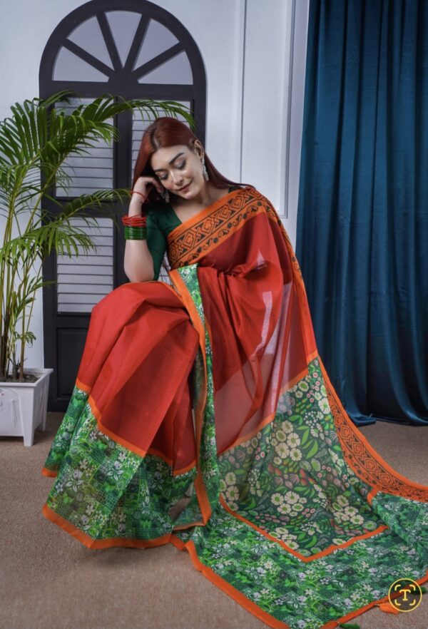 Soft Silk Saree - Digital Print